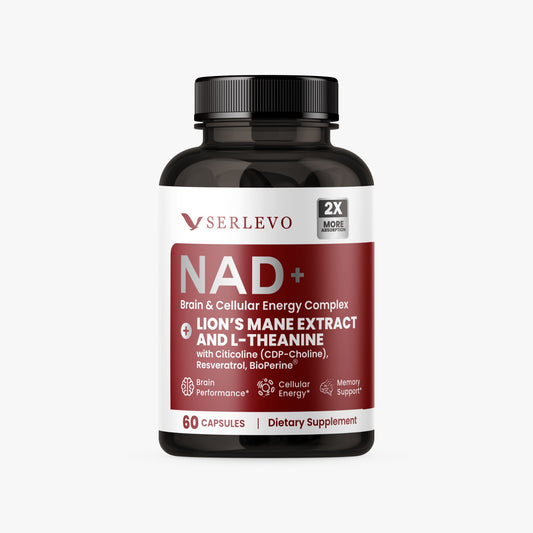 NAD Supplement -  Liposomal NAD+  with Resveratrol, Quercitin and Bioperine - 60 Veggie Capsules